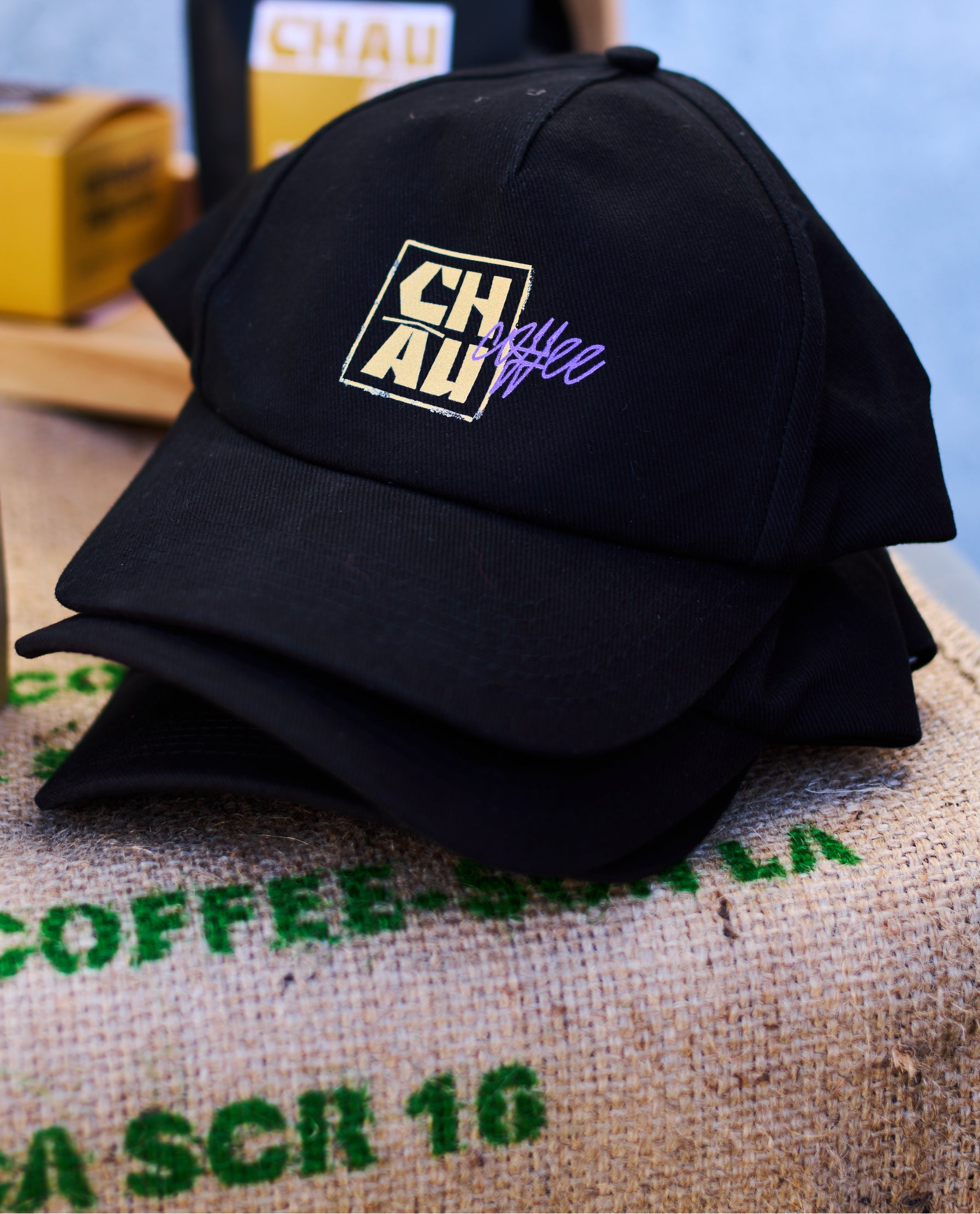 Chau Coffee Baseball Caps
