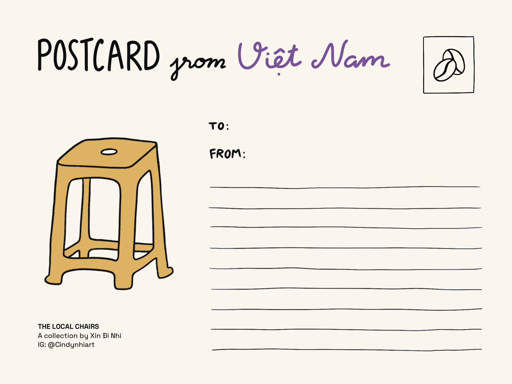 Postcards from Vietnam - "The Local Chairs"
